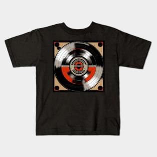 Vinyl Record Artwork Grunge Kids T-Shirt